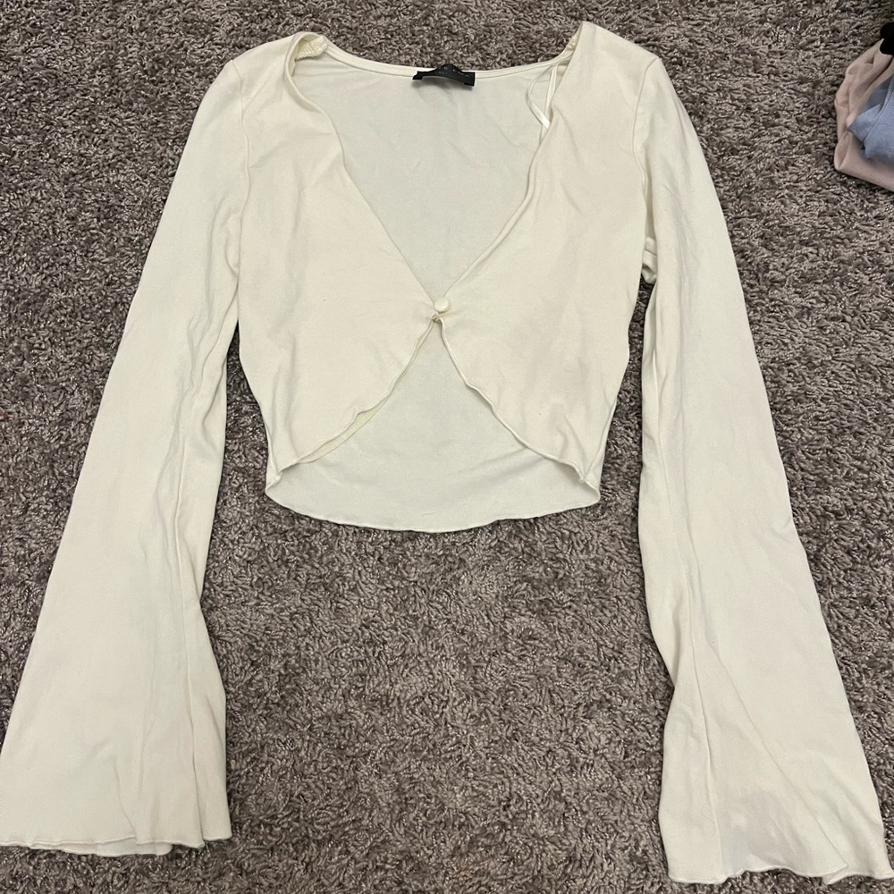 Cropped open shirt
